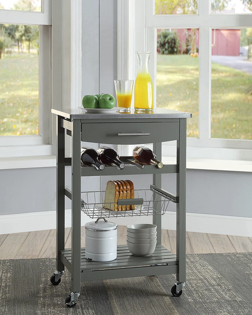 Best reviews of π Linon Furniture Linon Clarke Gray Kitchen Cart Home Bar Carts & Accessories π 4 Best reviews of π Linon Furniture Linon Clarke Gray Kitchen Cart Home Bar Carts & Accessories π - Image 2