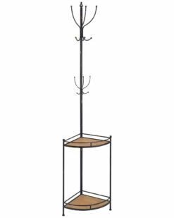Discount 🥰 Linon Furniture Linon Corner Metal & Wood 🧥 Coat Rack Home Decorative Items & Frames 🌟