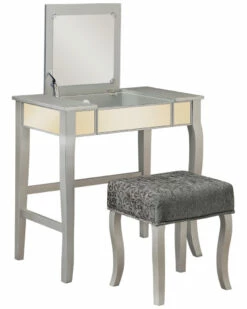 Best Pirce 🎉 Linon Furniture Linon Harper Vanity Set Home Nightstands ⭐