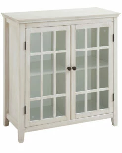 Hot Sale 😍 Linon Furniture Linon Largo Antique Double Door Cabinet Home 👗 Dressers & Armoires 🧨
