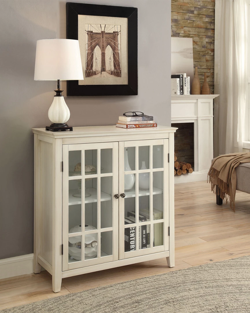 Hot Sale π Linon Furniture Linon Largo Antique Double Door Cabinet Home π Dressers & Armoires 𧨠3 Hot Sale π Linon Furniture Linon Largo Antique Double Door Cabinet Home π Dressers & Armoires 𧨠- Image 2