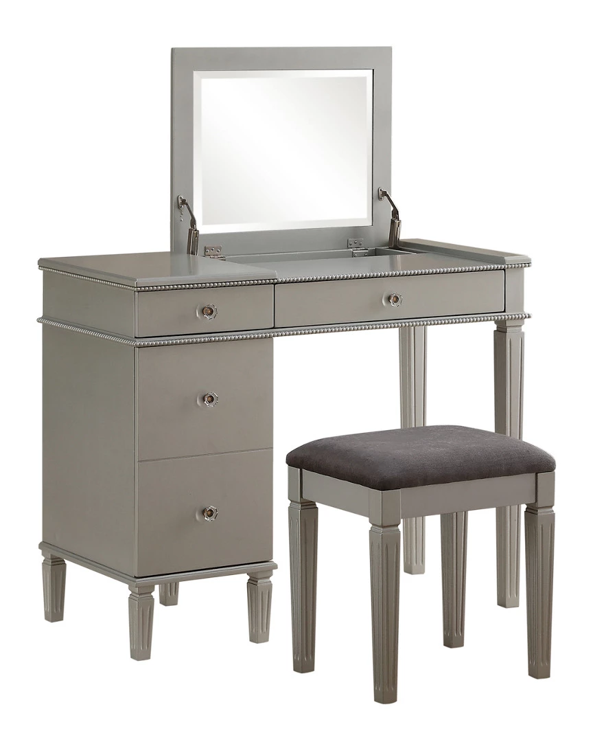 Deals β¨ Linon Furniture Linon Alexanderia Silver Vanity Home Nightstands π 3 Deals β¨ Linon Furniture Linon Alexanderia Silver Vanity Home Nightstands π