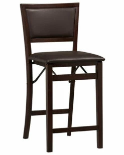 Promo ✔️ Linon Furniture Linon Triena Pad Back Folding Counter Stool Home Dining Chairs & Stools 🔥