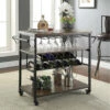 Deals 🔥 Linon Furniture Linon Bryant Wine Cart Home Bar Carts & Accessories 💯
