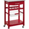 Top 10 😍 Linon Furniture Linon Clarke Red Kitchen Cart Home Bar Carts & Accessories 😉