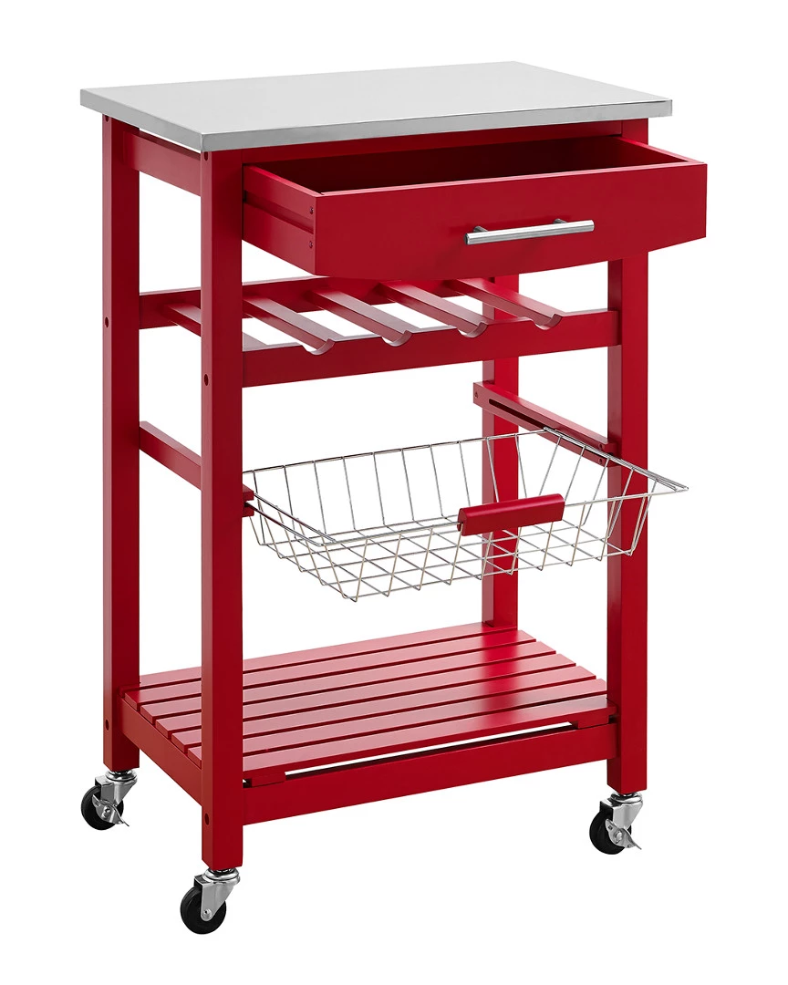 Top 10 π Linon Furniture Linon Clarke Red Kitchen Cart Home Bar Carts & Accessories π 5 Top 10 π Linon Furniture Linon Clarke Red Kitchen Cart Home Bar Carts & Accessories π - Image 3