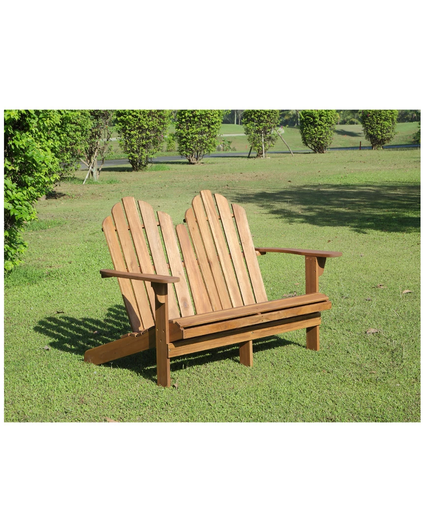 Hot Sale β Linon Furniture Linon Adirondack Double Bench Teak Finish Home Seating π― 4 Hot Sale β Linon Furniture Linon Adirondack Double Bench Teak Finish Home Seating π― - Image 2
