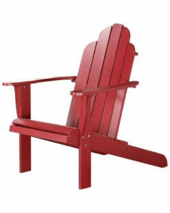 Discount 😀 Linon Furniture Linon Red Adirondack Chair Home Seating 🔥